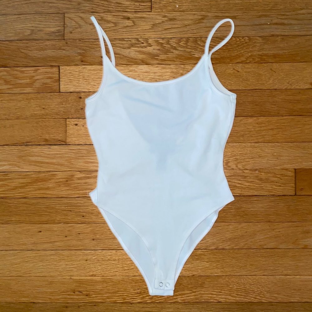 Forever 21 Basic White Bodysuit
